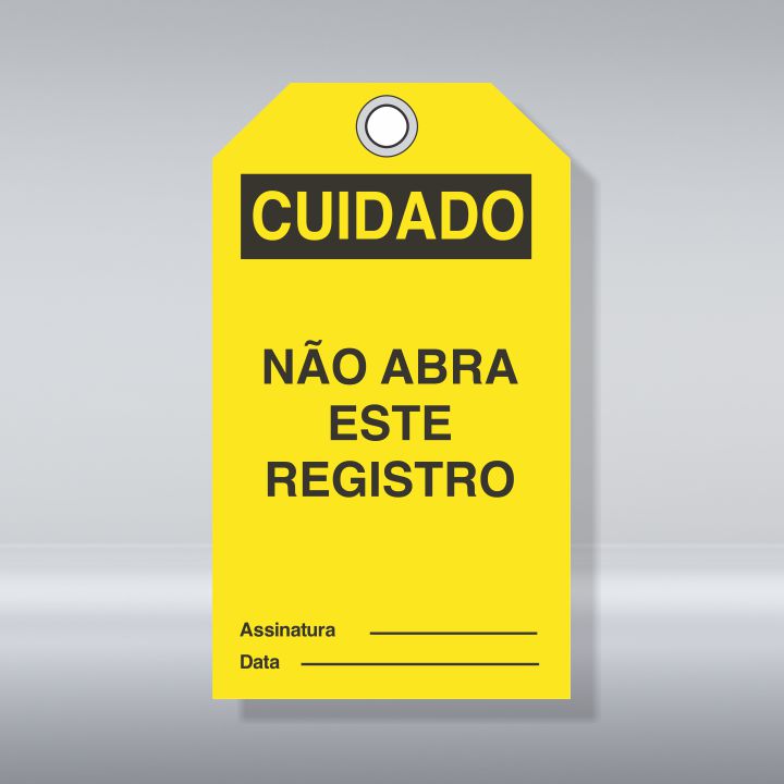 CARTÃO TRAVAMENTO CUIDADO | NÃO ABRA ESTE REGISTRO